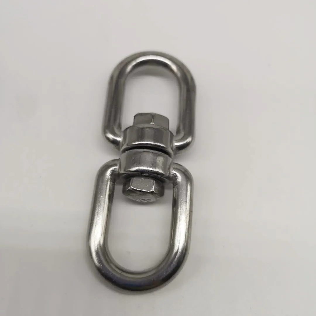 1 Pcs M12ความหนา304สแตนเลสสตีลคู่ตาหมุน Hook Shackle