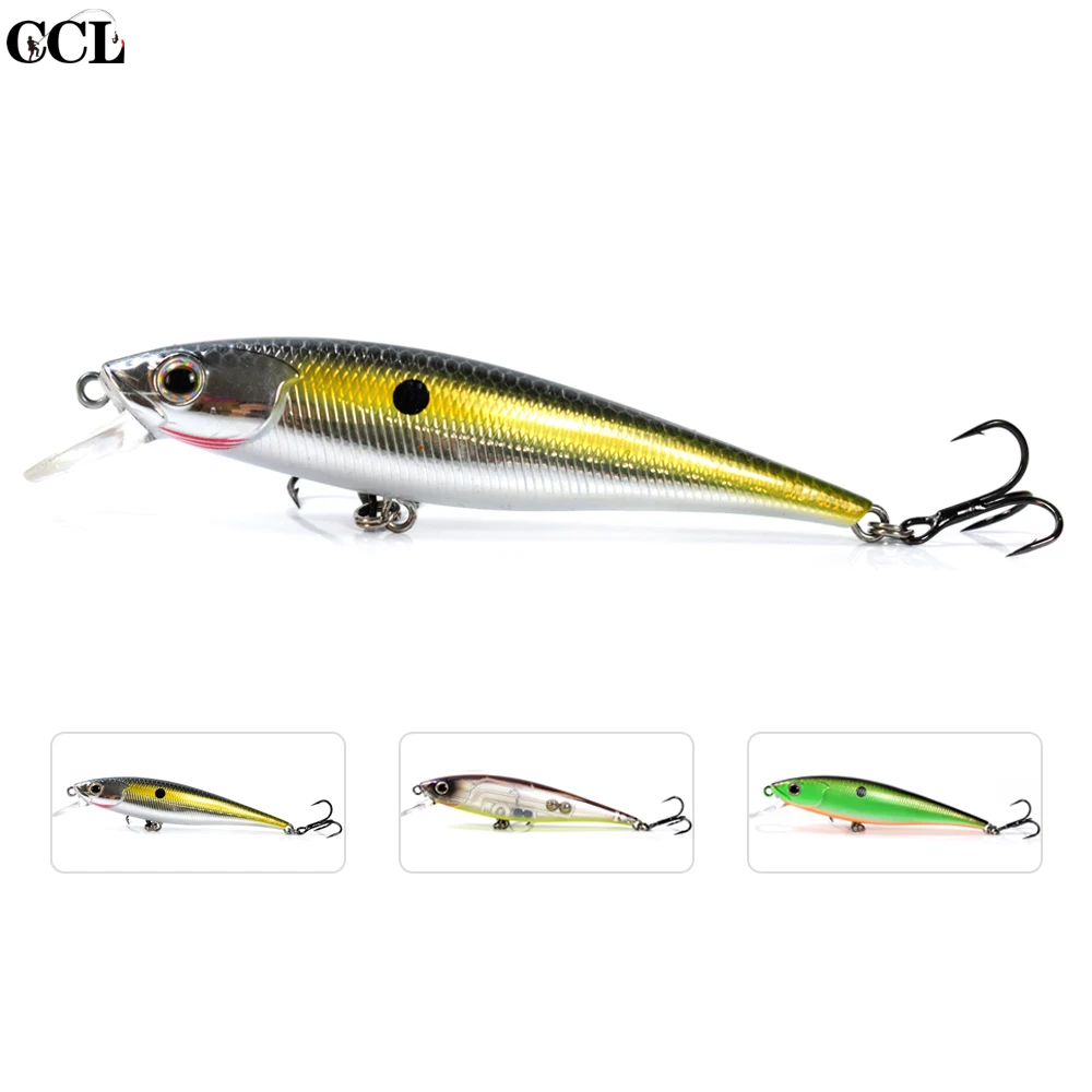 

CCLTBA Floating Minnow Jerkbait Fishing Lure Wobbler Bass Perch Panfish Fishing Minnow Hard Baits Retail Fishing Bait