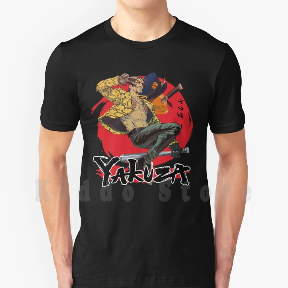 Yakuza T Shirt Print For Men Cotton New Cool Tee Yakuza Japan Ryu Ga Gotoku Tattoo Japanese Anime Gaming Majima Goro Majima