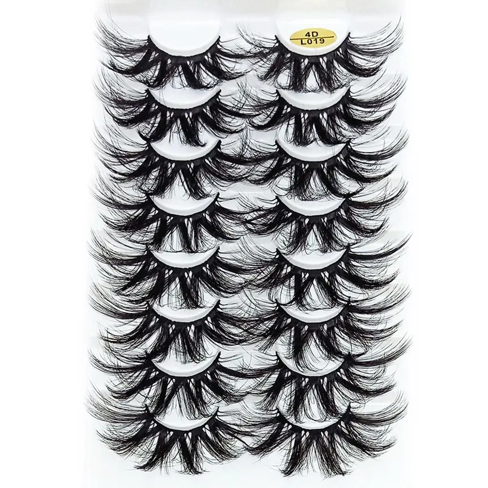 Extensions de cils 4D en vison 25MM, effet multicouche, naturelles, longues et volumineuses, sans cruauté animale