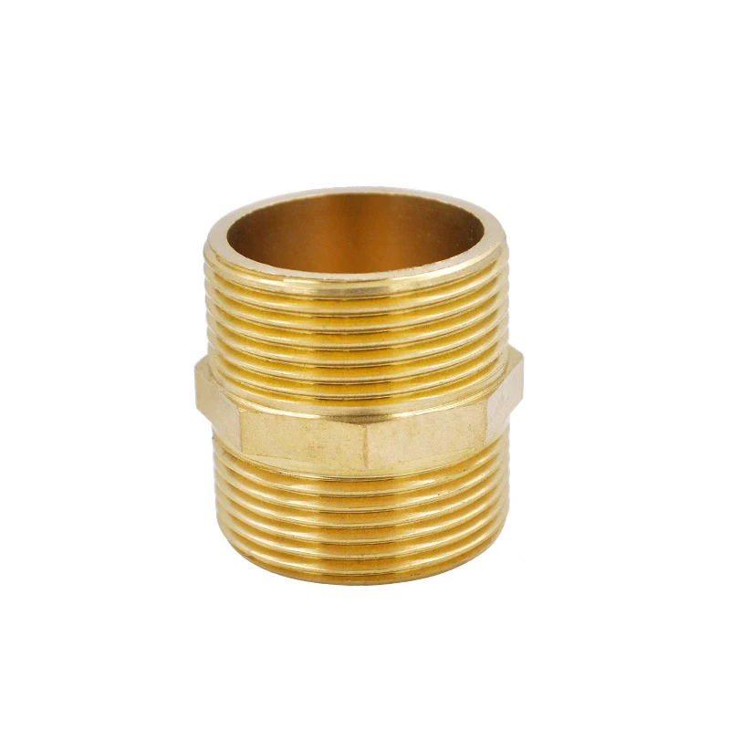 BSP copper to wire copper external thread equal diameter to wire double external wire copper connector 1/8 1/2 3/8 1/2 3/4 