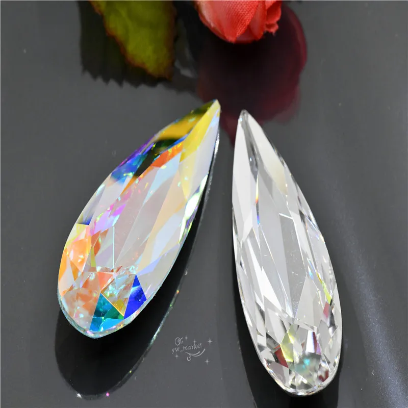 k9 50mm x20mm glass pointback Rhinestone  Long TearDrop jewels and home Decoration High quality large stones  for needlework