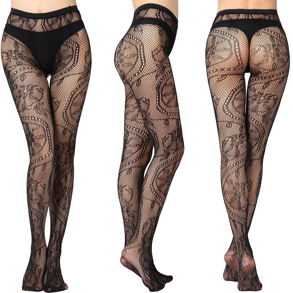 

Womens Sexy Fishnet Stocking Lingerie Thigh High Tights,Patterned Fishnet Tights Pantyhose Stockings