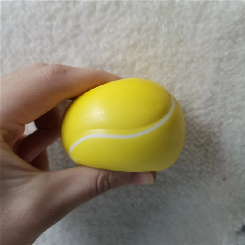 Bolas de base de espuma de PU para niños, divertidas bolas antiestrés de goma suave para apretar, juguetes para deportes al aire libre, 6,3 cm, 6 uds.