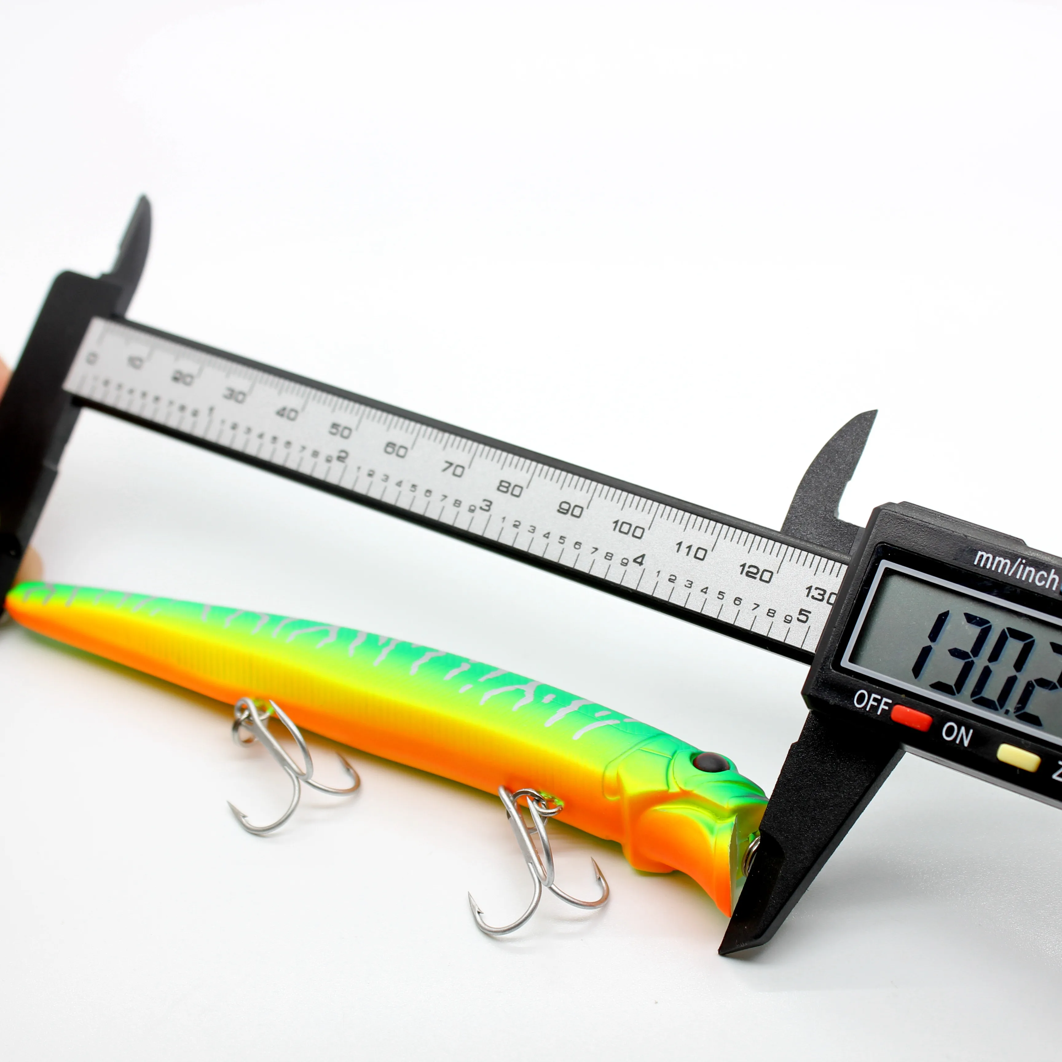 AOCLU Schwimm Wobbler 13cm 21g Harten Köder Minnow Angeln Locken Meer Bass Frische Hybird VMC Haken Magnet Gewicht transfer Flach Dive – Detail 3