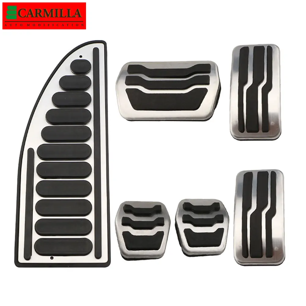 Stainless Steel Car Pedal Pads Pedals Cover for Ford Focus 2 3 4 MK2 MK3 MK4 RS ST 2005-2020 Kuga Escape 2009-2020