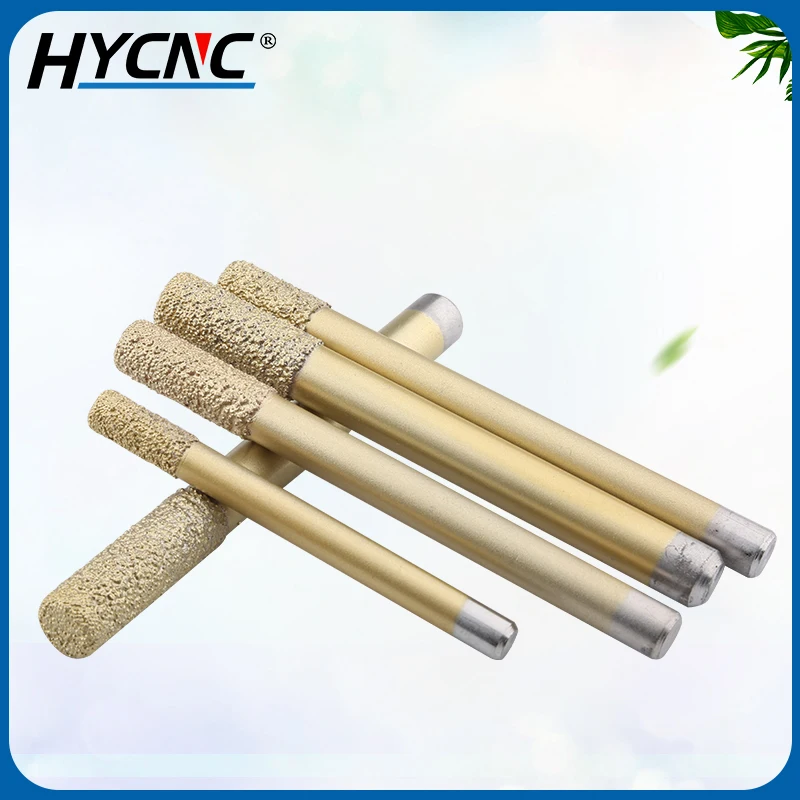 1pcs Flat Bottom Slotted Straight Knife Welding Sintering Granite Flat Head Drill Used For CNC Machine Tool Stone Carving Tools