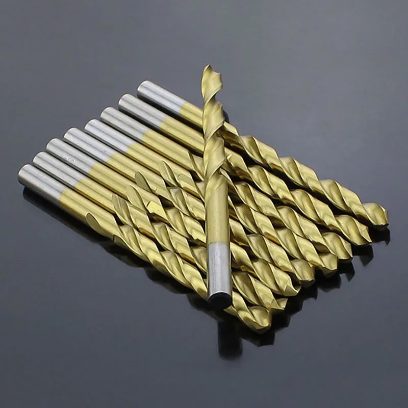 M1 M1.1 M1.2 M1.3 M1.4 M1.5-M3.7 Titanium-plated Twist Drill  Super Hard Steel Drill Bit  Drilling High Speed Steel