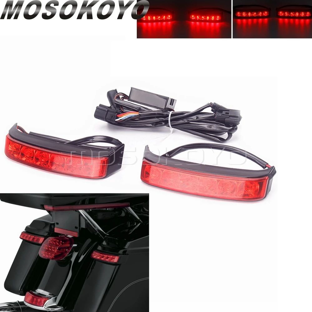 

Motorcycle Saddlebag LED Running Lights Tail Brake Lamp For Harley Touring FLHTCU FLHTCUL FLHTK 14-2021 FLHTKSE FLTRUSE 16-2021