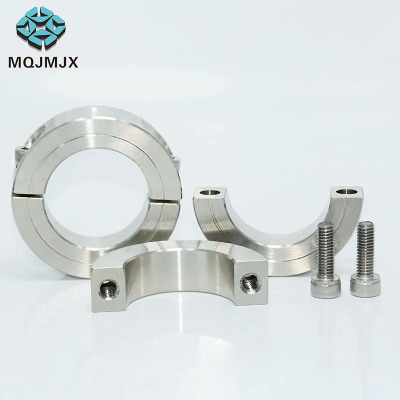 Gratis Verzending 1Pcs Split Type As Kraag Rvs Set Kraag As Aanpassing Ring Innerlijke Diameter3-80mm In Voorraad