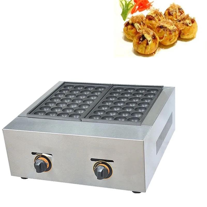 

Gas type 56 holes Octopus Small Balls Machine Takoyaki Grill Machine Takoyaki Maker Non Stick Ball Shaped Waffle Baker