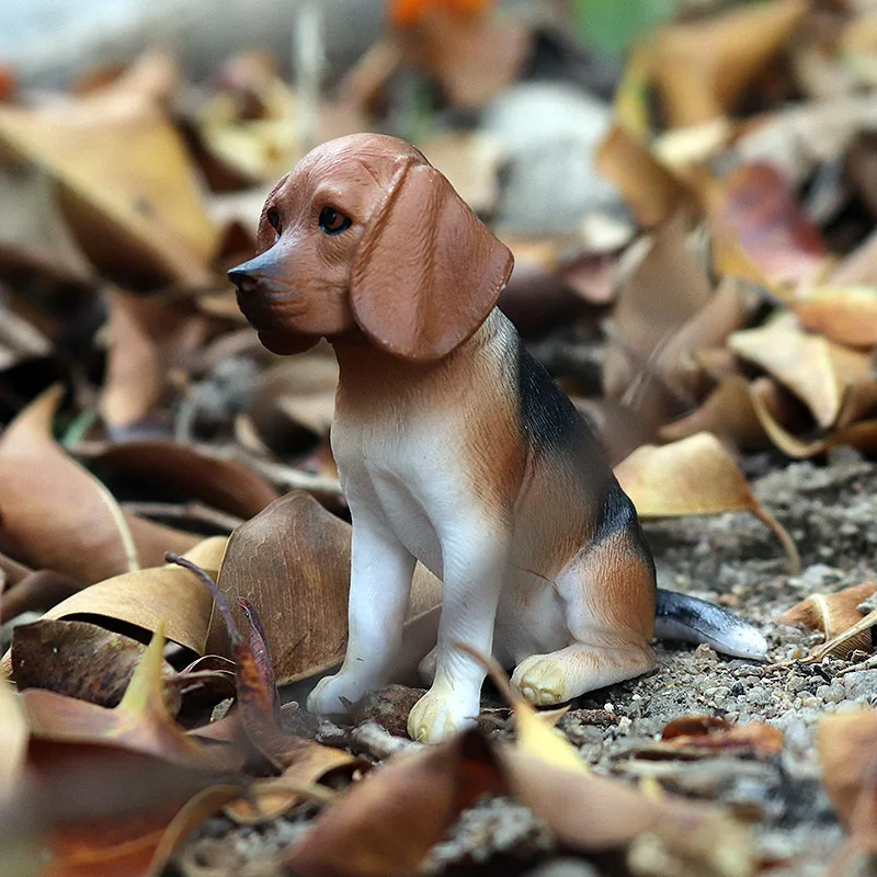 Oenux Hundetiere Modell Husky Deutscher Schäferhund Rottweiler Saint Bernard Actionfigur Welpenfiguren PVC Sammlung Spielzeug Kind Geschenk – Detail 19