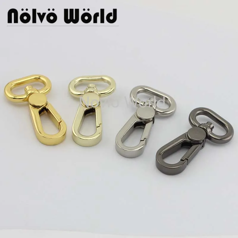 

Nolvo World 5-20-100pcs 4 colors 50*19mm 3/4" thick Dog Collar Hanger Lobster Swivel Clasps Trigger Clips Snap Hook DIY Craft