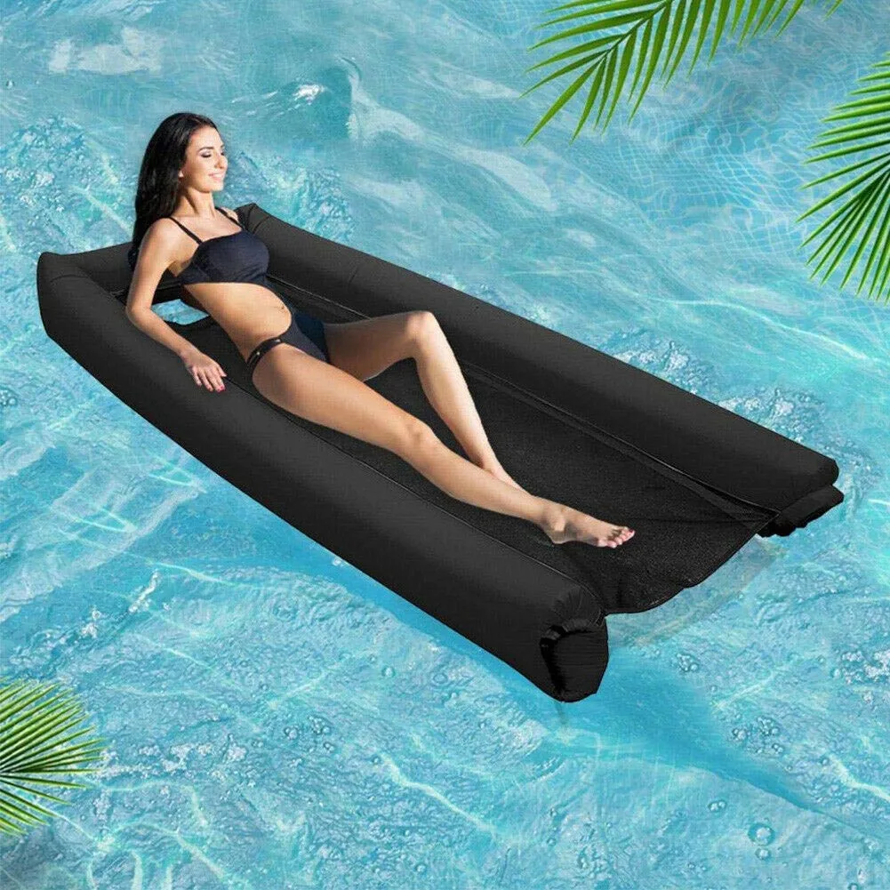 Água inflável rede reclinável para piscina