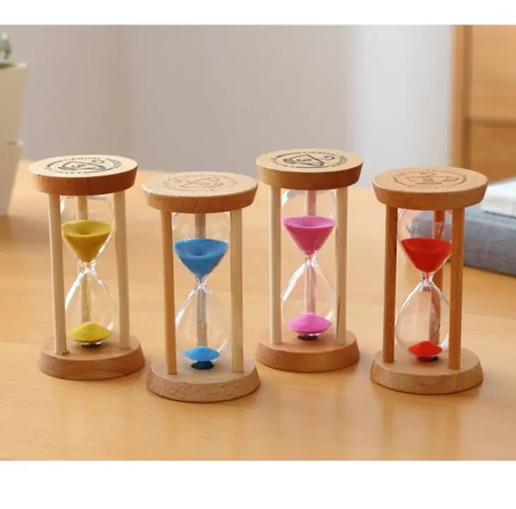 

Fashion 3 Mins Wooden Frame Sandglass Sand Glass Hourglass Time Counter Count Down Home Kitchen Timer Clock SN117