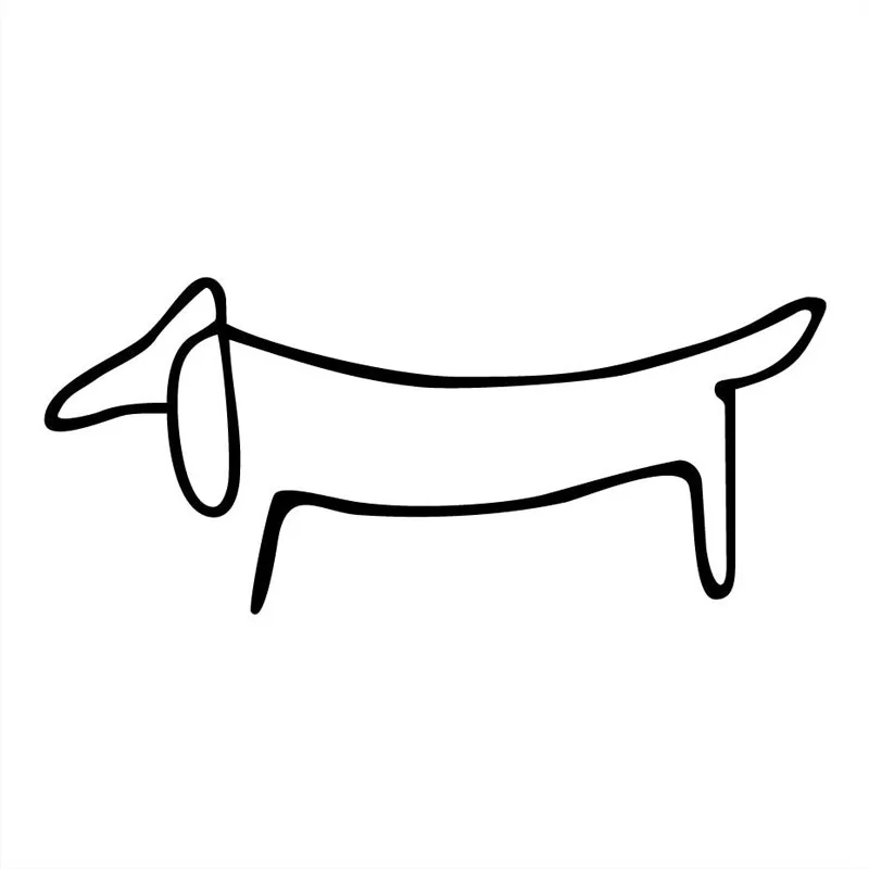

Dachshund Dog Creative Cartoon Window Decoration Accessories Car Stickers Decals 14*6.1CM