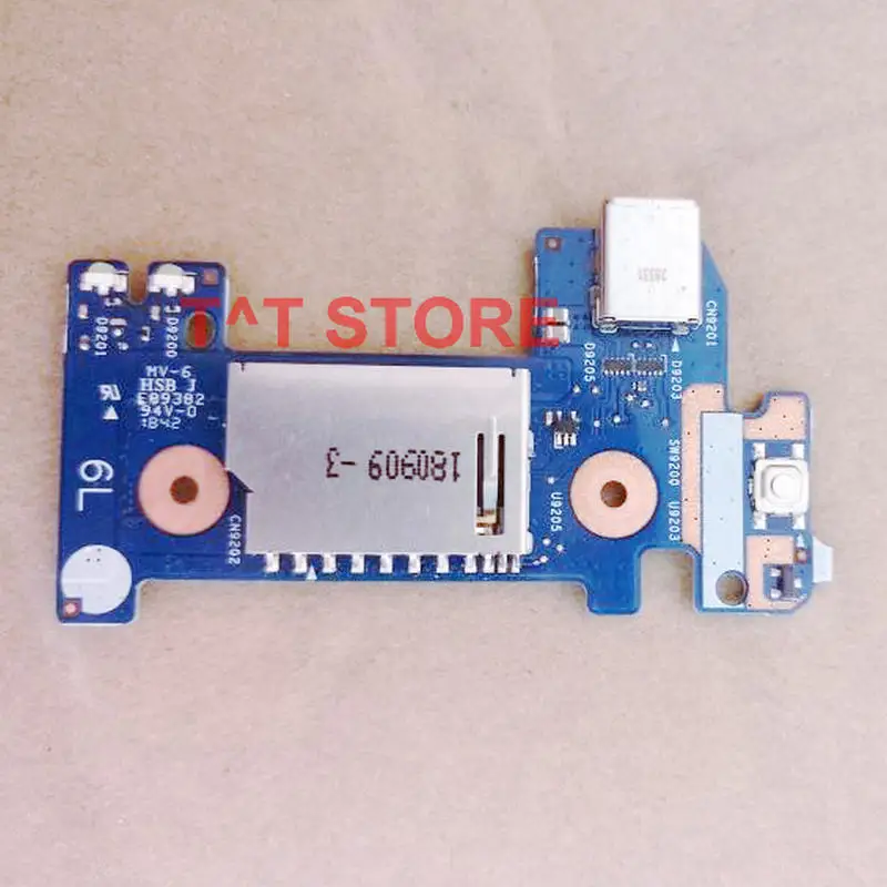 

Original For HP 14s-cr 14s-cr0004TX Serie SD Card Reader USB Type-c Charger Switch Power Botton Daughter Board 6050A2979701