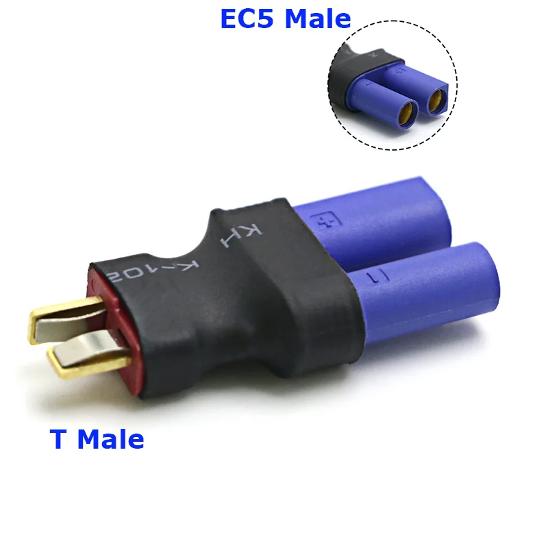 2er-Set Adapter XT30 XT60 XT90 Traxxas T-Stecker Deans EC5 EC3 Buchse auf Stecker HXT 4MM Steckverbinder RC Lipo Akku Steuerungsteile DIY – Detail 15
