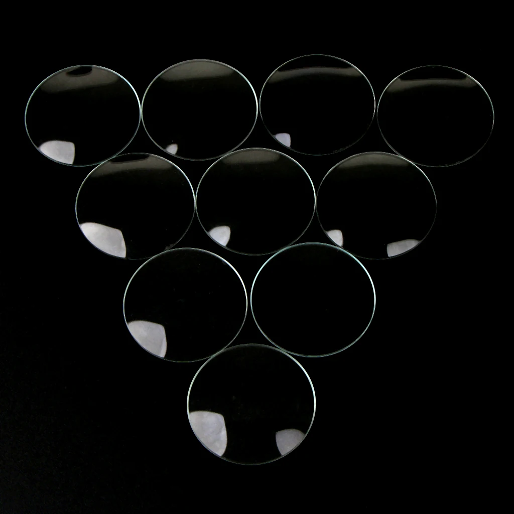 10pc Double Convex Watch Glass 28mm-33mm Anti-Scratch Watch Crystal