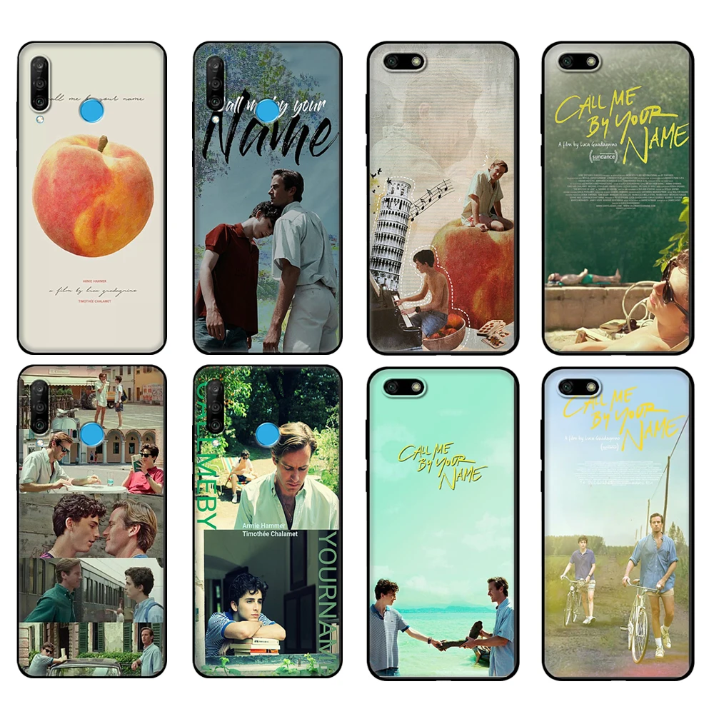 Black tpu Case For Huawei Honor 20 Lite 10 10i 20S 30S 30 Case Honor 7A 5.45 7s 7C 5.7 Case Cover Call Me by Your Name Colorful