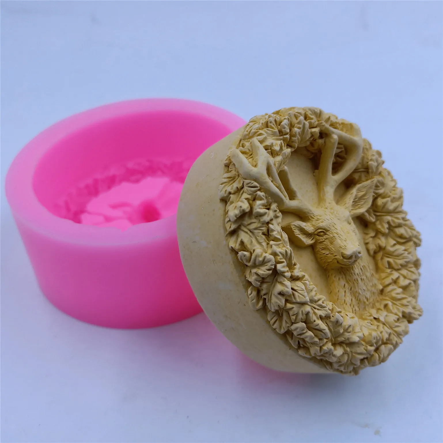 Deer Design Soap Silicone Mold for Soap Making  Mousse Cake Molds Aromatherapy Wax Gypsum Resin Crafts Mold