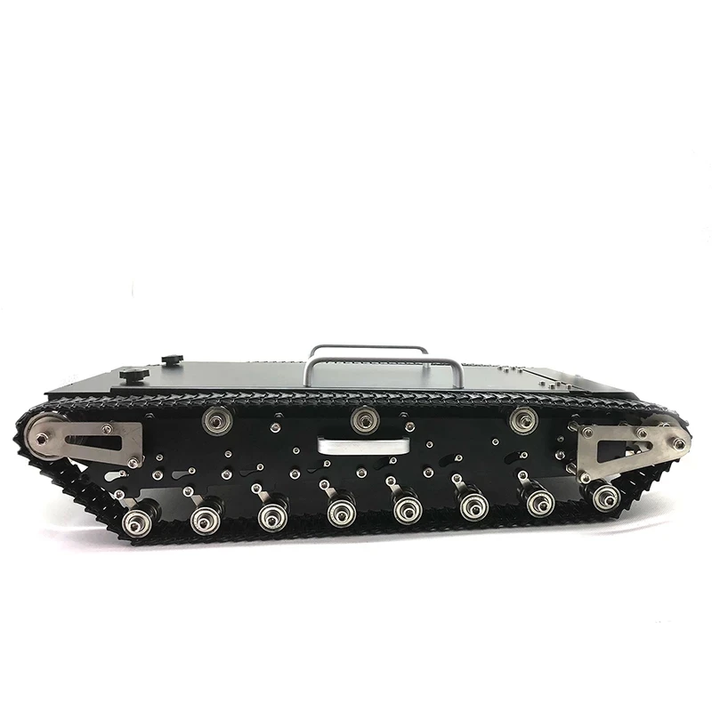 Metal tank car chassis/All Steel structure,big size,30KG load large/obstacle-surmounting tank for RC robot contro