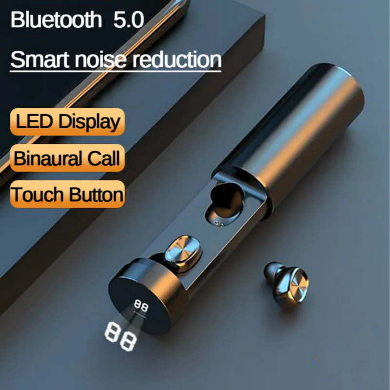 B9 TWS Bluetooth Earphone 5.0 Wireless 8D HIFI Sport  Earbuds Gaming  Headset For all smart phone Samsung Huawei factory outlet