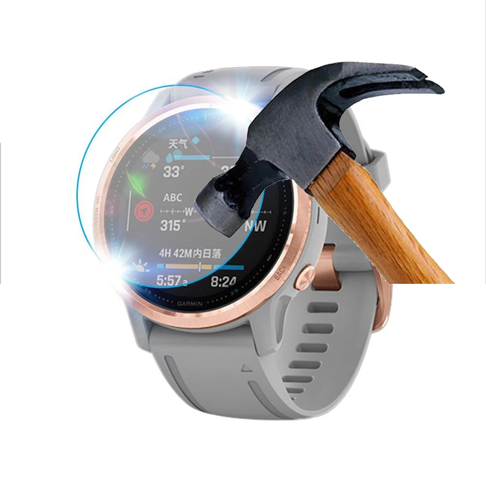 3 stücke Ultra Clear Gehärtetem Glas Premium-Display Für Garmin Fenix 6X 6S 6 Pro 5 5S Protector filme Fenix 6X Pro Solar SmartWatches