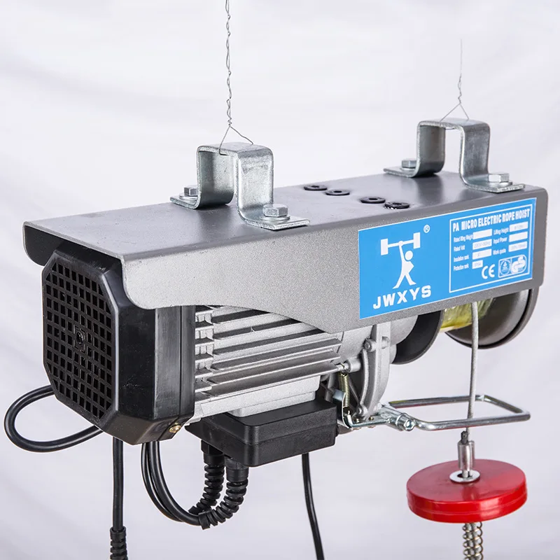 200KG Tời Điện Điện Mini Pa Lăng Xích Kéo Tay Nâng Cần Trục 12M Dây Điện Móc Treo Giàn Giáo Thắng Xưởng Nhà Để Xe 220V