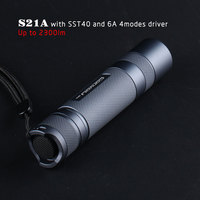 Convoy S21A Flashlight Luminus SST40 Lanterna Led 21700 Torch Flash Light S2+ Plus Version 2300lm Tactical Fishing Camping Lamp