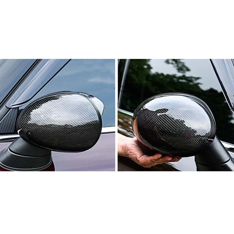 For MINI Cooper S JCW F55 F56 F57 F58 F60 CLUBMAN Countryman Real Carbon Fiber Side Mirror Cover Caps