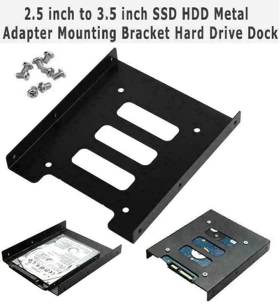 Hard  Drive Tray Metal 2.5-inch To 3.5-inch SSD Hard Drive Metal Mounting Adapter Bracket