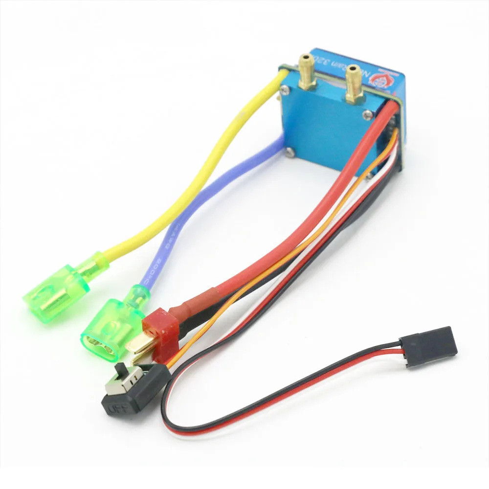 New Rain 320A Waterproof Brushed Speed Controller ESC Dual Mode Regulator 5V 3A BEC For 1:10 RC Truck Boat Car Accessories Toy