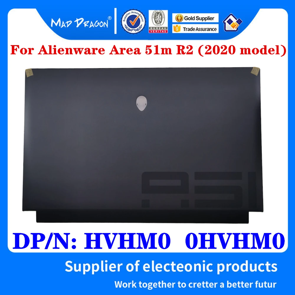 

New original LCD The LCD Top Cover LCD Back Cover black For Dell Alienware Area 51m R2 (2020 model) Gaming Laptop HVHM0 0HVHM0