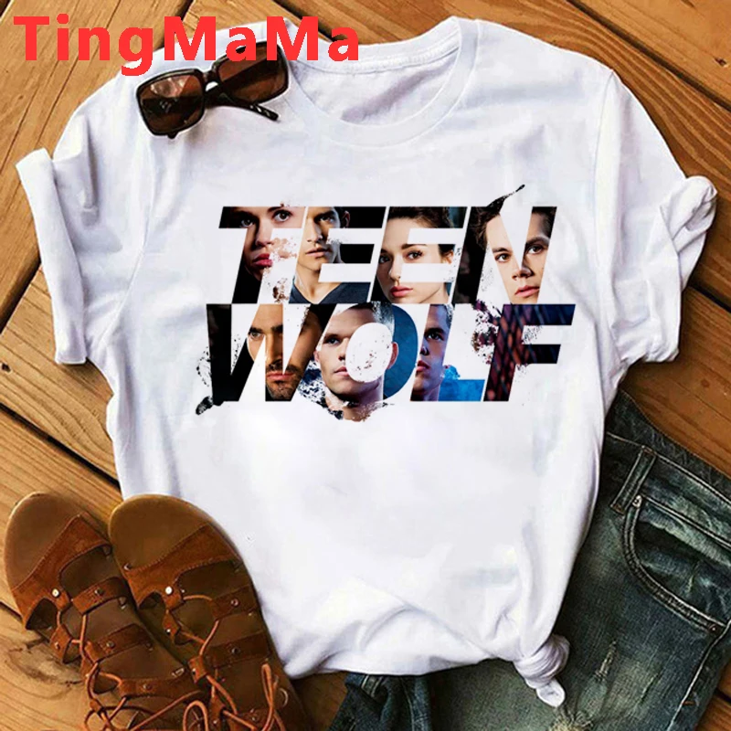 Kawaii Movie Teen Wolf T Shirt Women Stilinski 24 Lahey McCall Graphic Tees Summer Tops Cartoon Unisex Fashion T-shirt Female