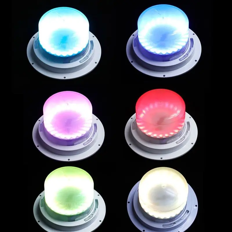Remote Controlled Rechargeable RGB Light Base Waterproof 5050SMD LED Module Hanging 16 Colors Furniture Mood Light Under Table