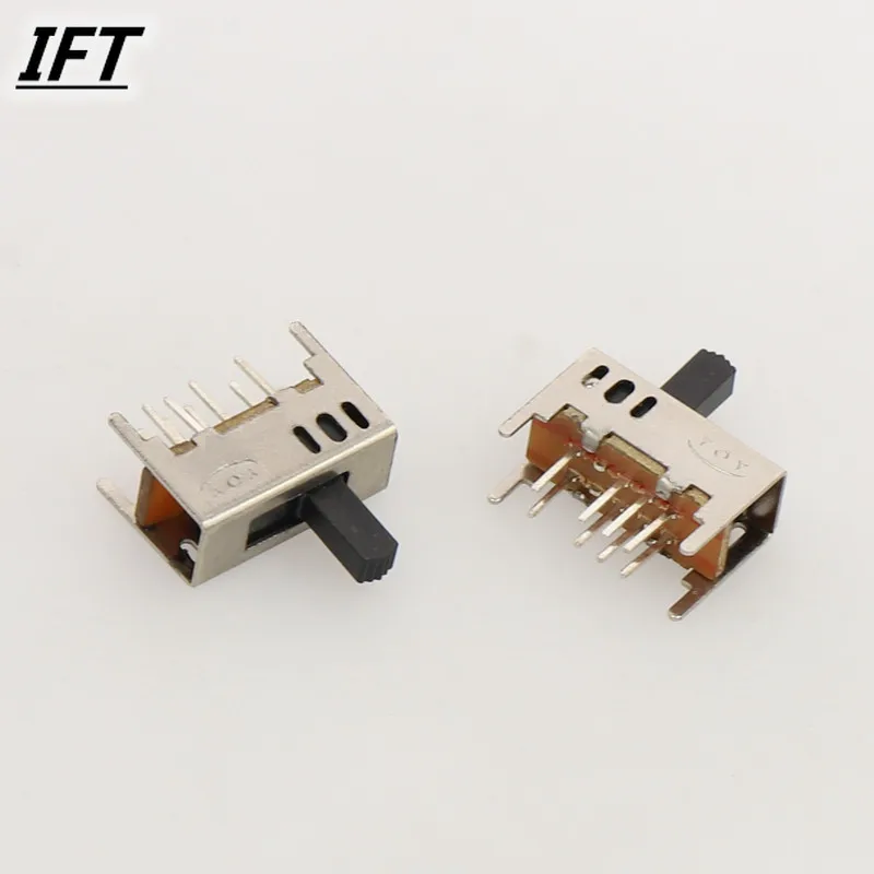 20 Pcs Free shopping SS-23D03-G5/G7 2P3T 3-Position 8 Pin Mini Horizontal Slide Switch 16mm x 12mm x 7mm