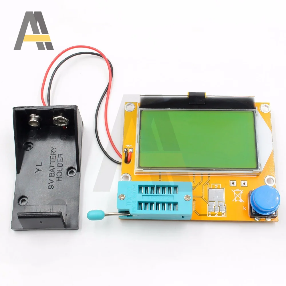 Mega328 medidor transistor tester triode diodo capacitância digital v2.68 mos/pnp/npn lcr lcd testador de tela