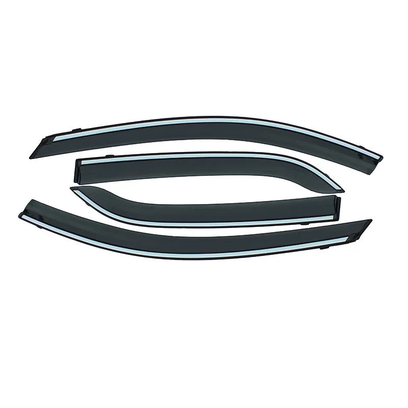 4pc Car Smoke Window Sun Rain exterior visor Deflector Guard For Hyundai I45/Santa Fe 2013 2014 2015 2016 2017 2018 2019