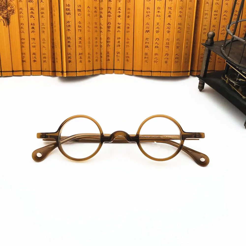 

BETSION Glasses Round Vintage Small Eyeglass Frames Acetate Full Rim Hand Made Men Women Optical Prescription Eyeglass Eyewear