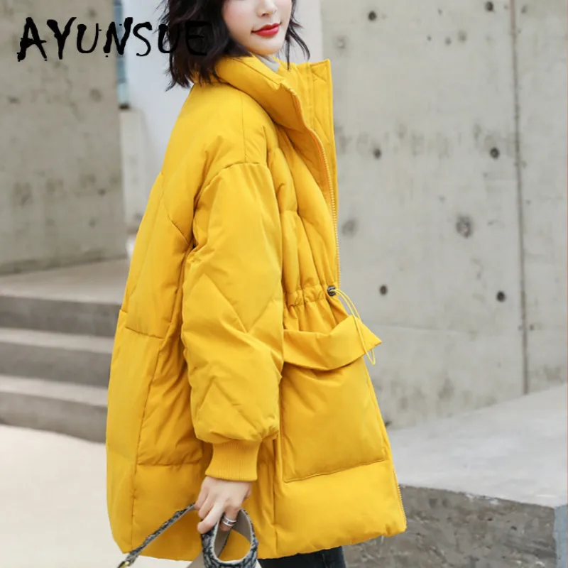 

White Duck Down Jacket Women Clothes 2020 Winter Coat Women Korean Puffer Jacket Women Warm Parka Doudoune Femme Hiver YY2213