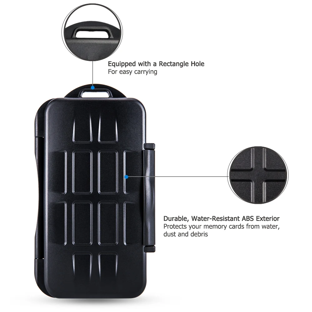 36 Khe Ví Đựng Thẻ Nhớ Giá Đỡ Hộp Bảo Quản Người Tổ Chức Cho 18 Micro SD 12 SD 6 CF bảo Quản Viên Hộp Đựng Bảo Vệ