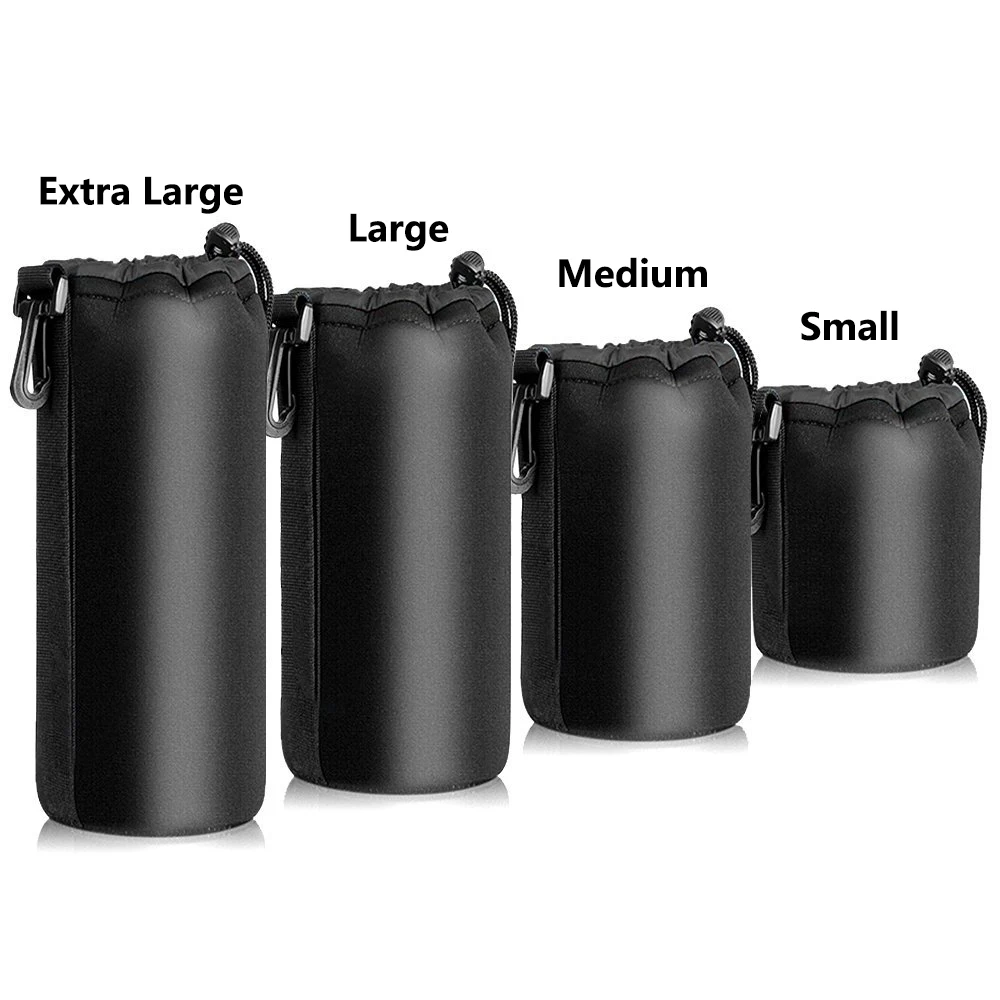 Camera case  Pouch Shockproof Lens Pouch Set Lens Case Small Medium Large and Extra Large For DSLR Camera Lens Bag