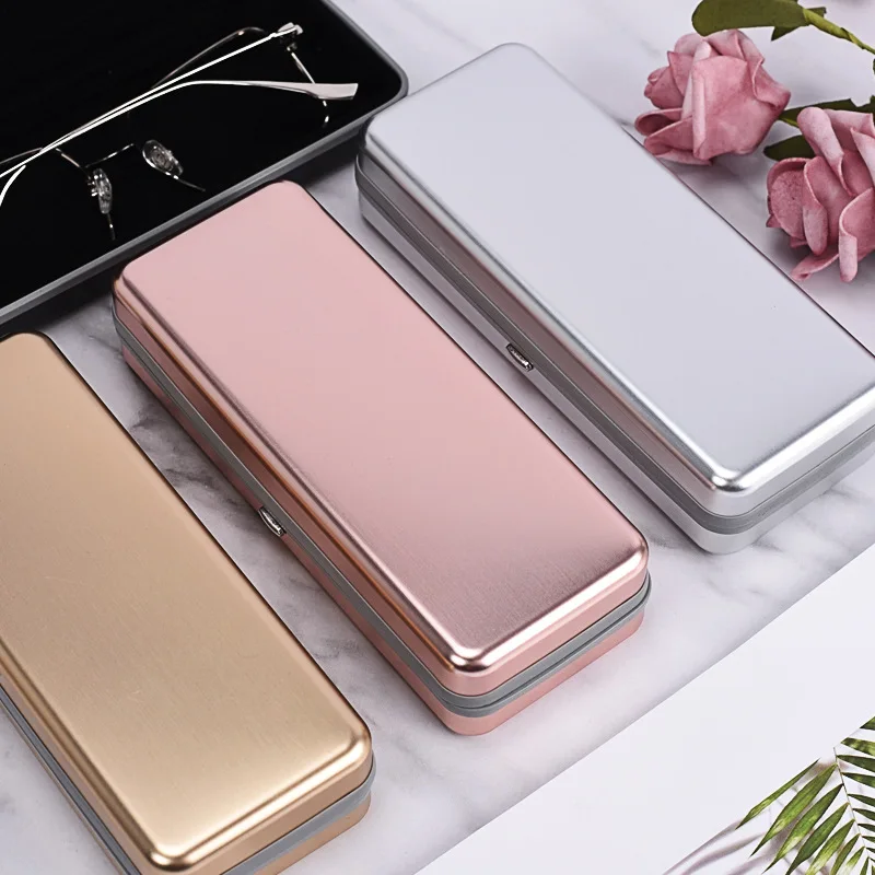 Cubojue Aluminum Glasses Case Hard Ultralight Eyeglasses Box Spectacles Reading Eyewear Storage