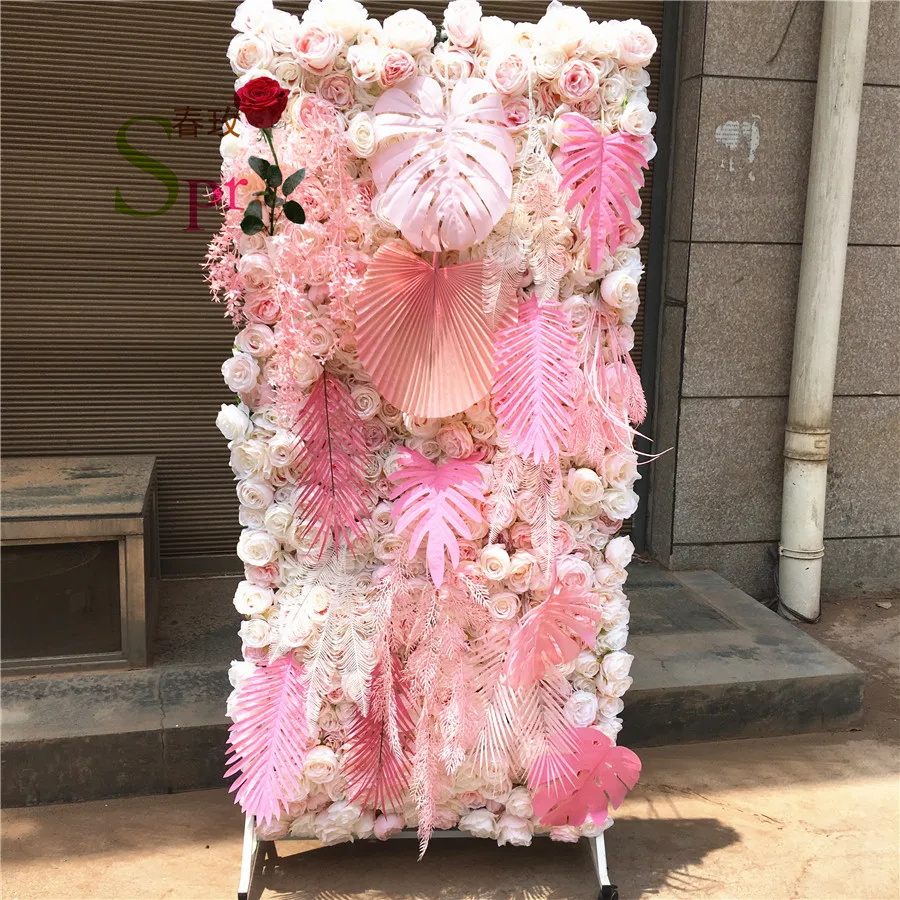 SPR wholesale hyrangea ball faux flower fresh artificial wedding rose flower for wedding wall stage decoration