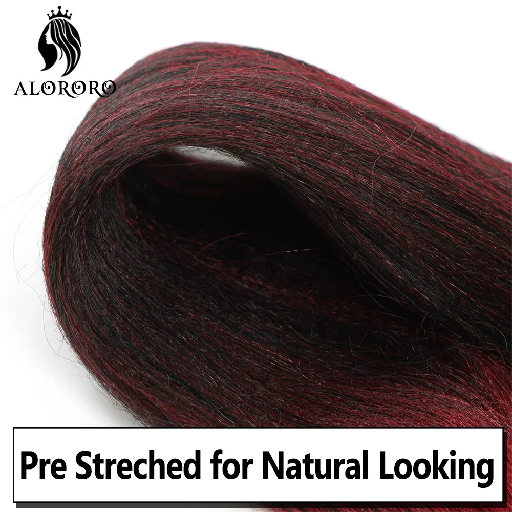 16/20/22/26/30/42 Zoll Flechthaare, vorgedehnt, lange Boho Knotless Braids, synthetische Box Braids, Yaki-Textur – Detail 24