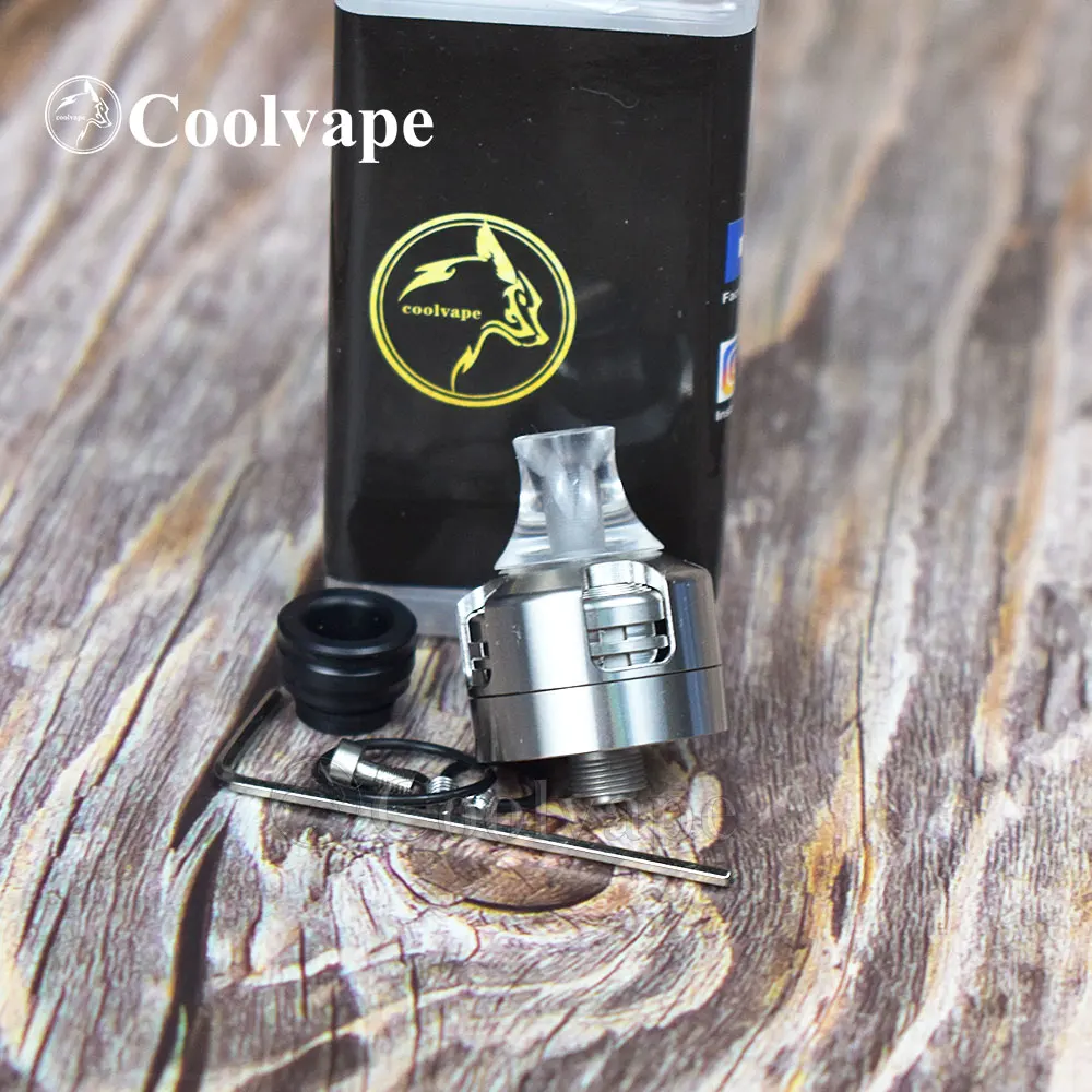 Coolvape Giáp Bản Mod Động Cơ Rda Với Bf Pin 316ss Rda Atomizer 22Mm Có Thể Thay Thế Được Luồng Không Khí Xe Tăng Đơn Phối Vs HAKU VENNA V2 Rda