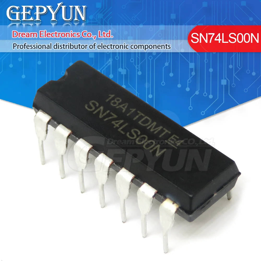 10PCS SN74LS00N DIP16 SN74LS00 74LS00N 74LS00 DIP new and In stock