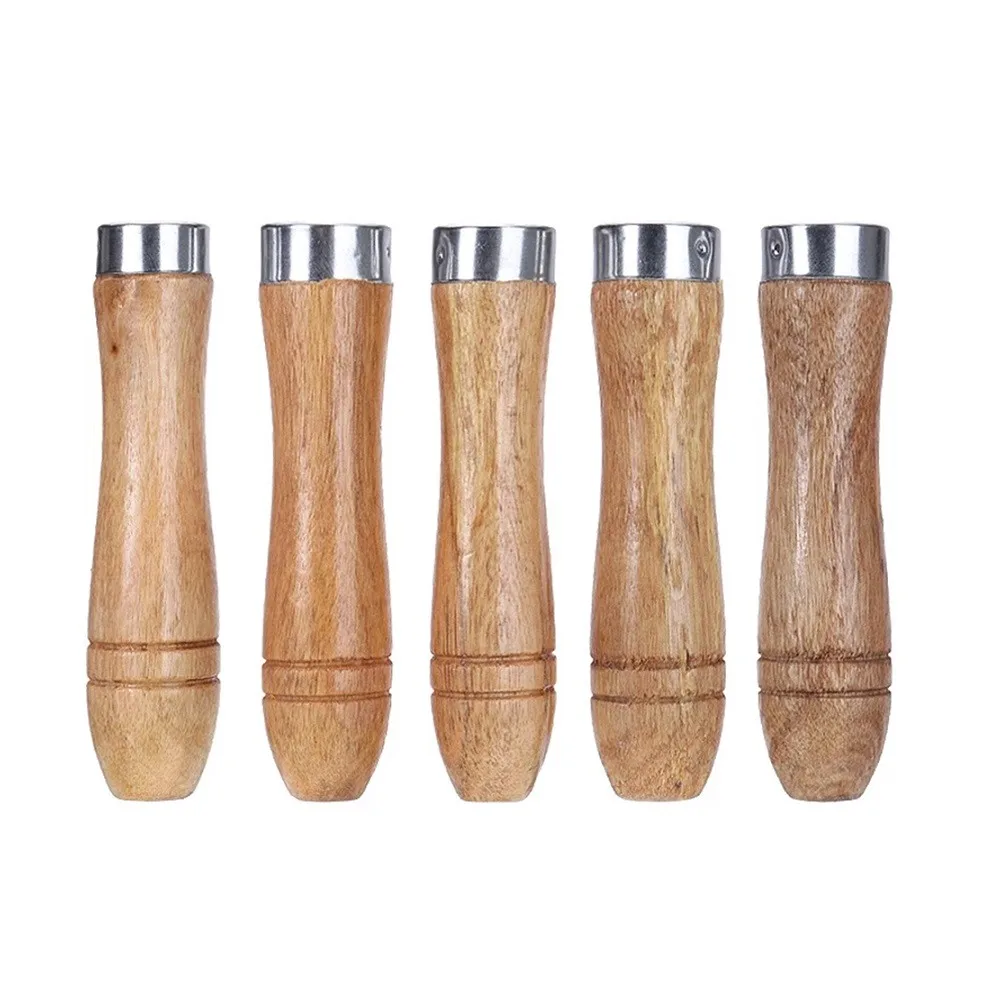 5pcs Wooden File Handle Metal Wood Rasp Woodworking Polishing Home Rust Rust Proof Filing Tools For 6-8 Inch File Craft Tool