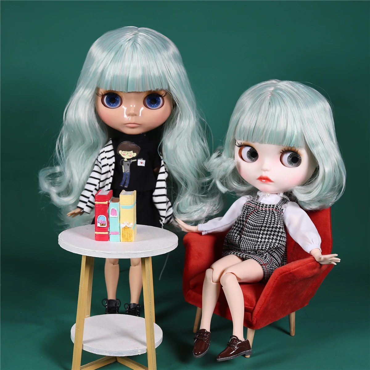 Icy dbsブライス人形1/6 bjd,光沢のある顔,マット,関節,ボディホワイト